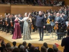 Schlussapplaus der 2. Sinfonie von Gustav Mahler im lAuditori unter Teodor Currentzis, Sofya Tsygankova und Maria Barakova
