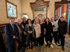 Gruppenfoto im Círculo del Liceo während des Willkommensempfangs mit Mitgliedern des RWV Madrid, RWV Heidelberg, RWV Barcelona und dem Konzertmeister der Bayreuther Festspiele